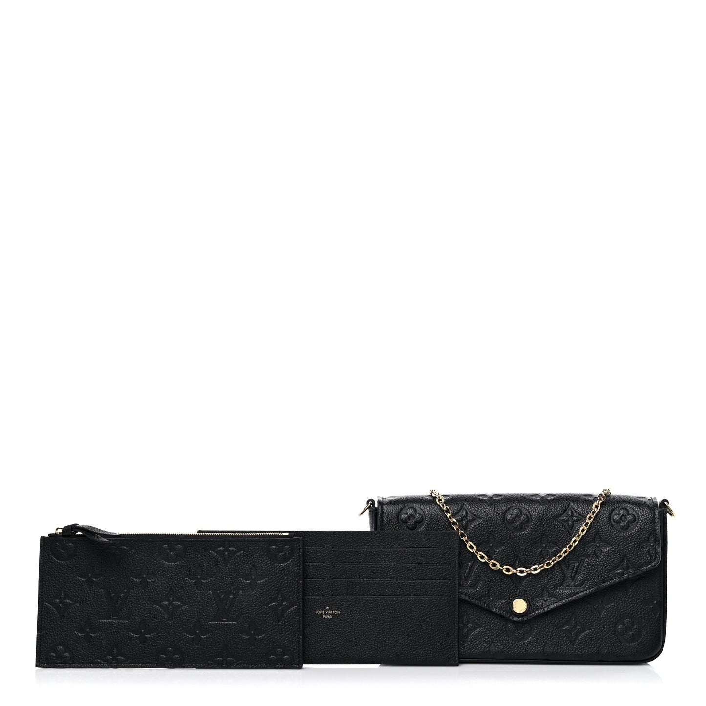 Empreinte Pochette Felicie Chain Wallet Black