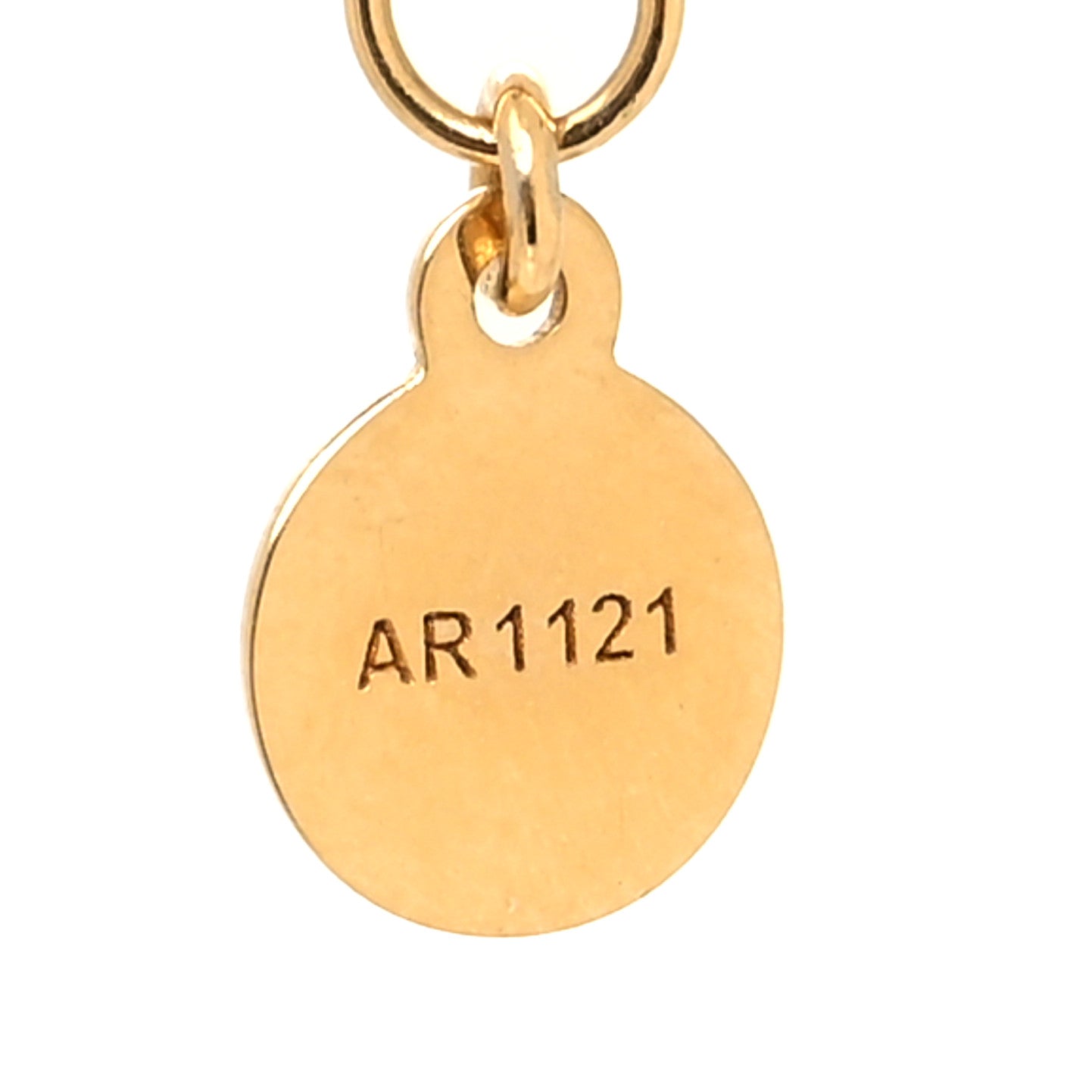 Metal Karligraphy Necklace Gold