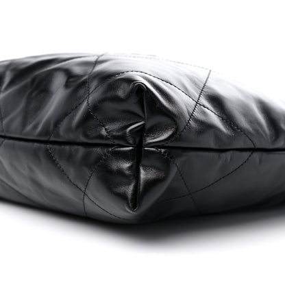 Chanel Shiny Calfskin Quilted Small Chanel 22 Black 10 of 10