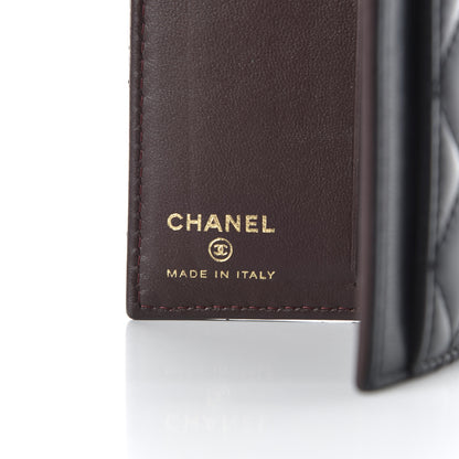 Chanel Lambskin Quilted Card Holder Wallet Black 6 of 8