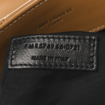 Saint Laurent Calfskin Y Quilted Monogram Medium Loulou Chain Satchel Dark Natural 7 of 10