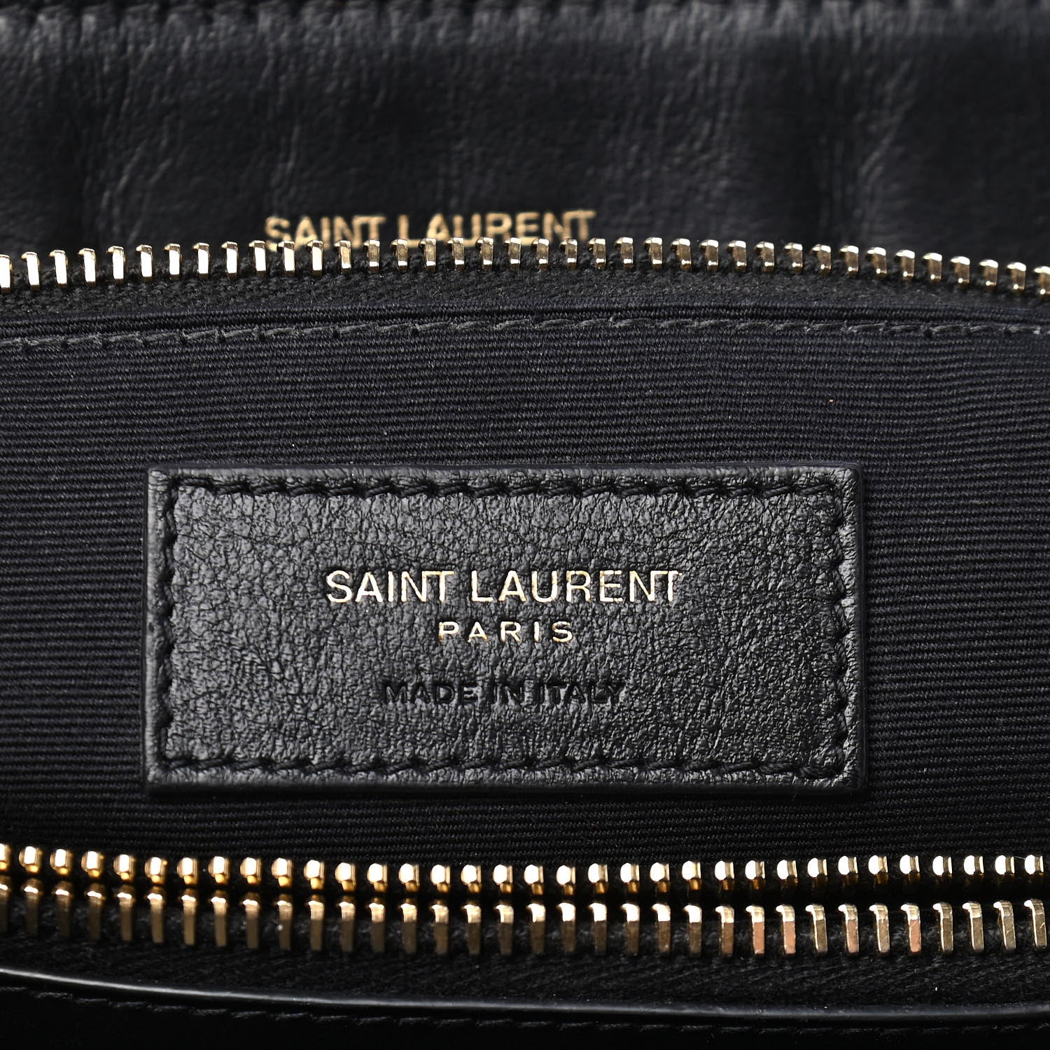 Saint Laurent Calfskin Y Quilted Monogram Large Loulou Chain Satchel Black 5 of 9