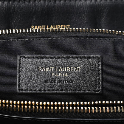 Saint Laurent Calfskin Y Quilted Monogram Large Loulou Chain Satchel Black 5 of 9