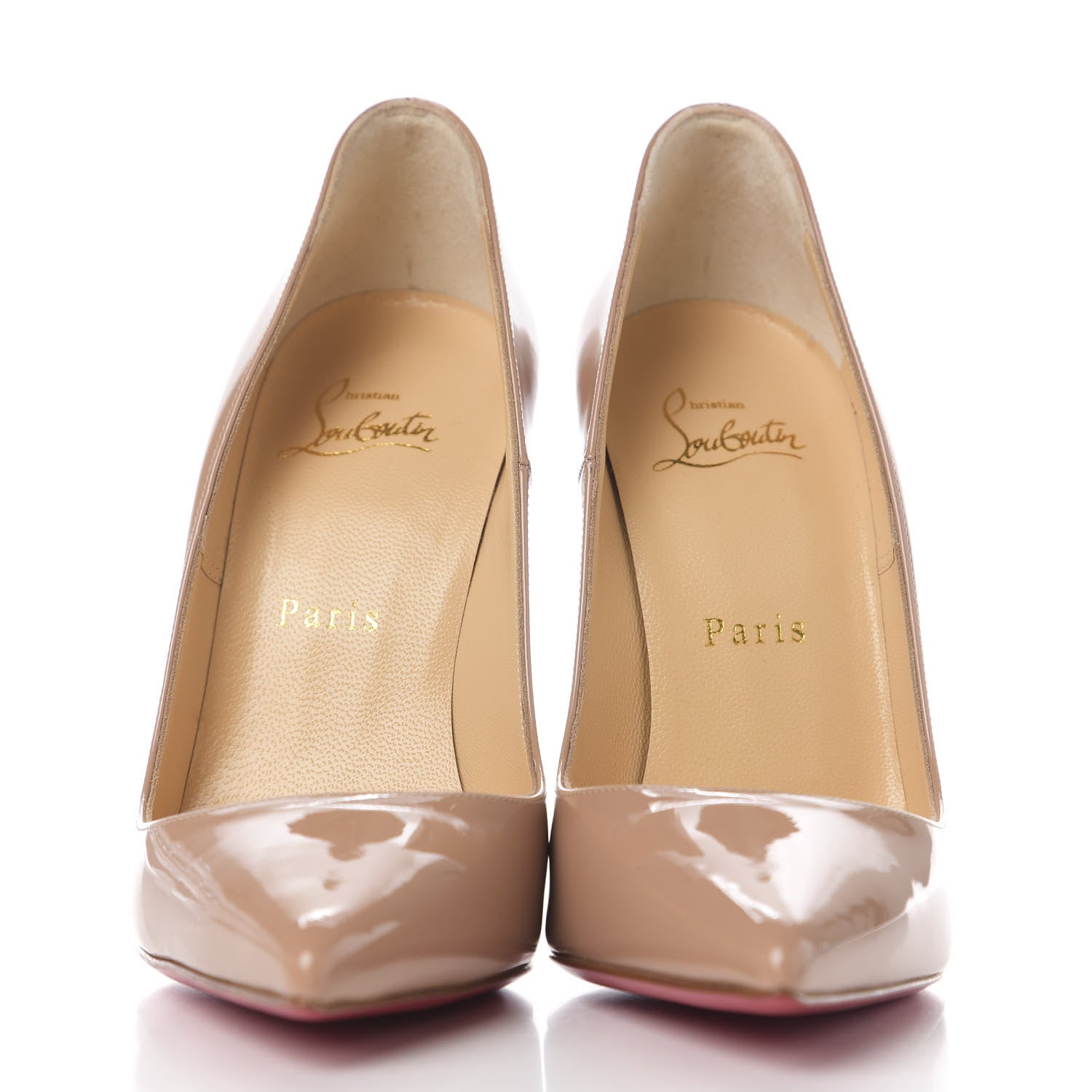 Christian Louboutin Patent So Kate 120 Pumps 37 Nude 2 of 9