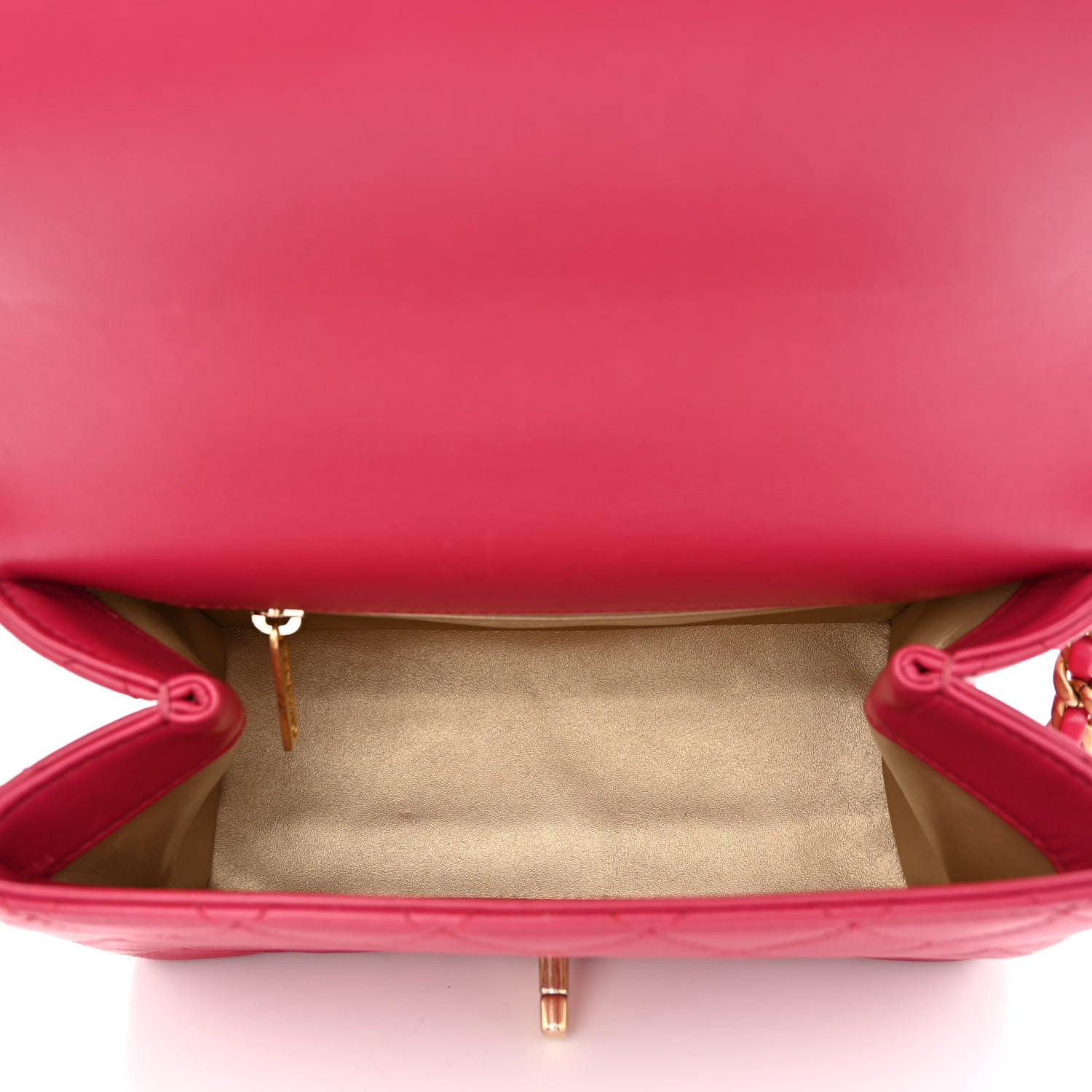 Chanel Lambskin Quilted La Parisienne Top Handle Flap Pink 5 of 10