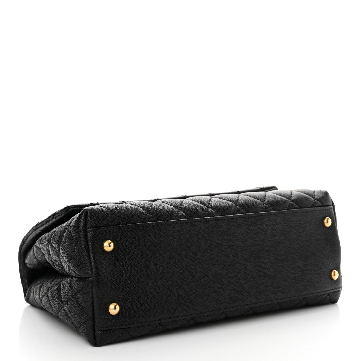 Chanel Caviar Lizard Quilted Small Coco Handle Flap Black 4 of 11