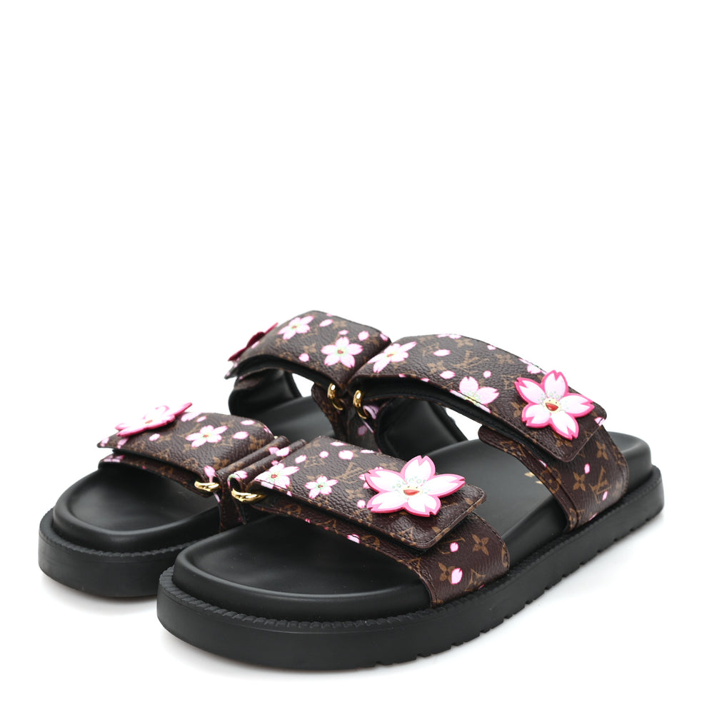 Louis Vuitton LV X TM Monogram LV Sunset Flat Comfort Mule 35 Sakura ...