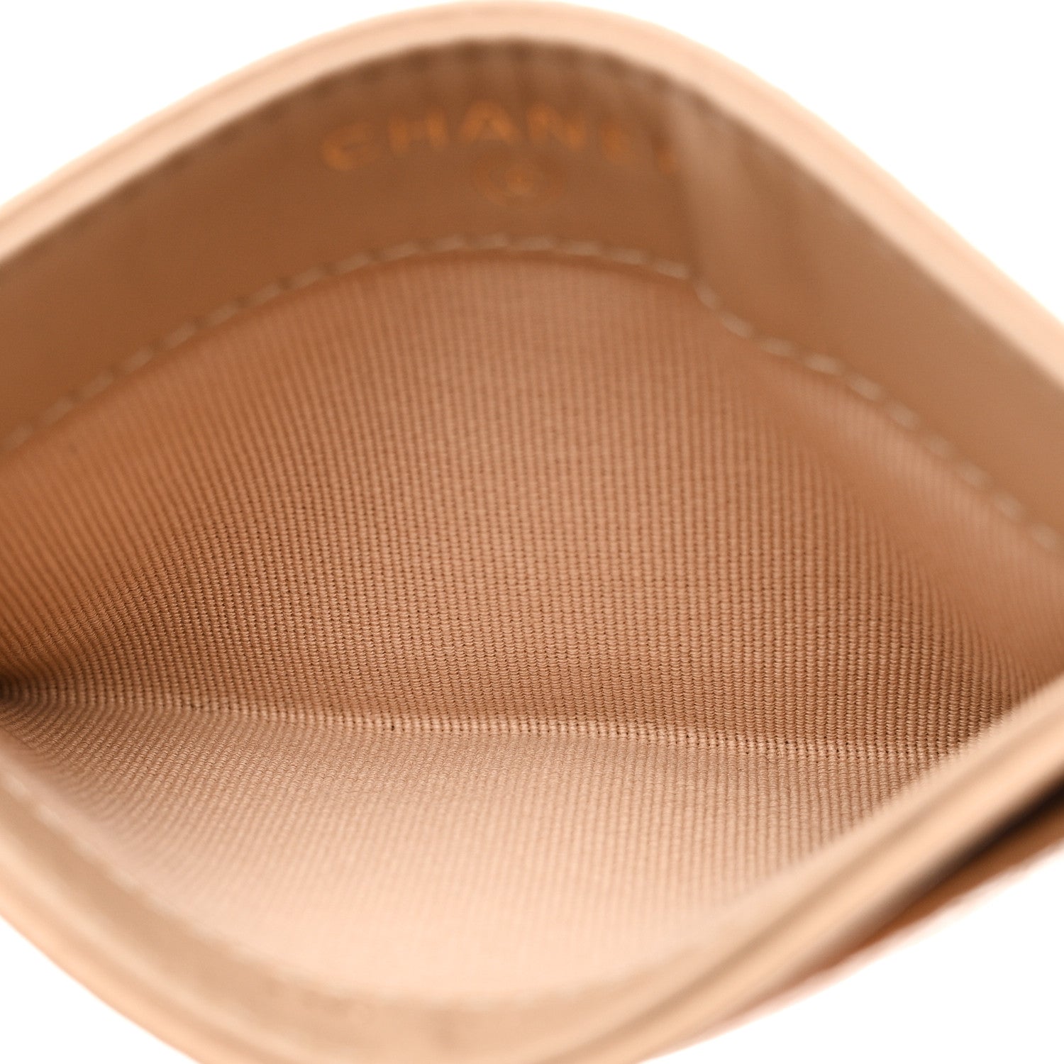 Chanel Caviar Quilted Card Holder Beige 5 of 9