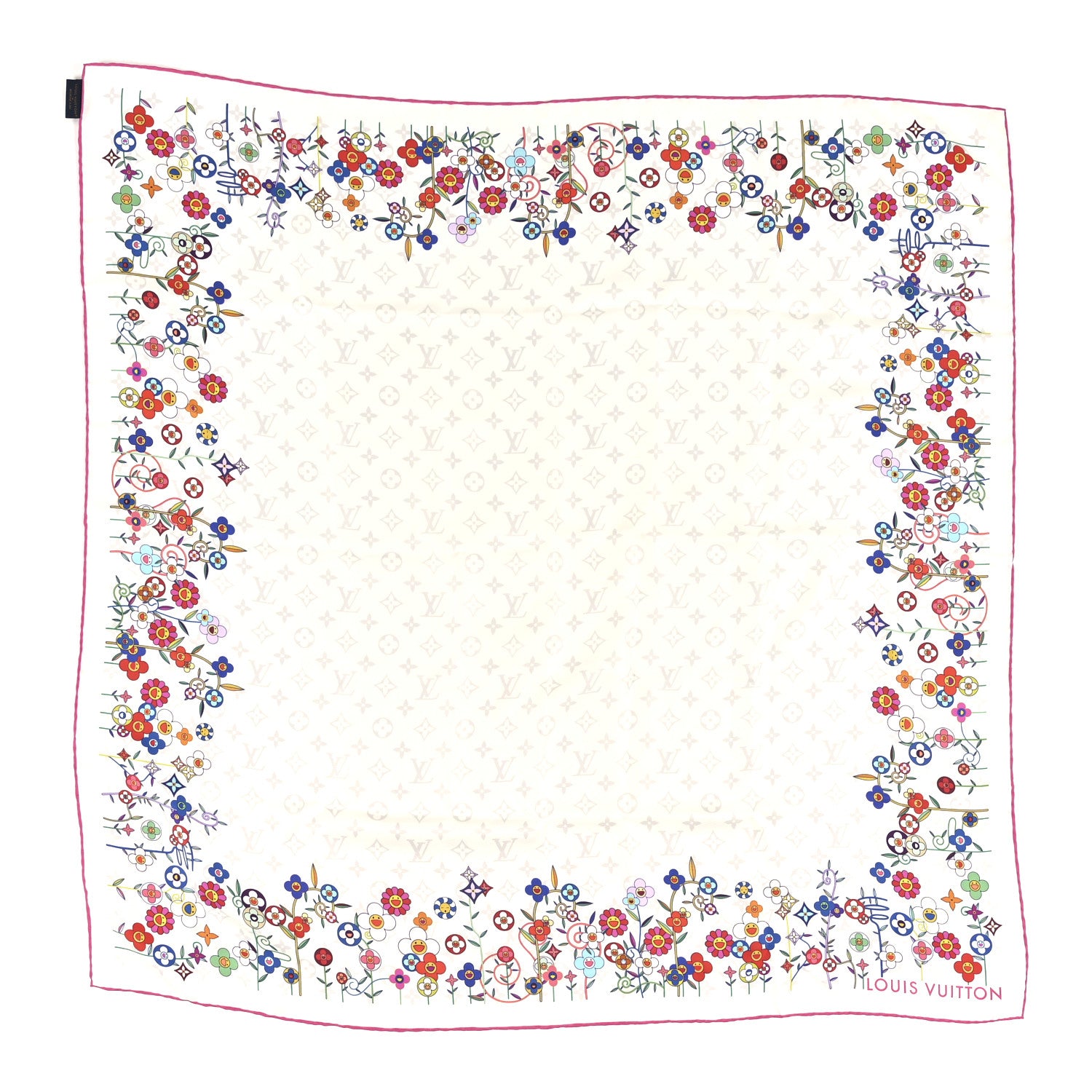 Louis Vuitton LV X TM Silk Superflat Monogram Bandeau White 2 of 6