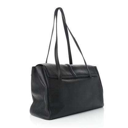 Celine Grained Calfskin Large Soft 16 Bag Black 3 of 10
