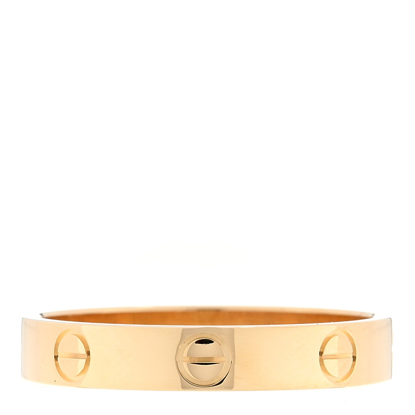 18K Yellow Gold 3.5mm LOVE Wedding Band Ring 58 8.5