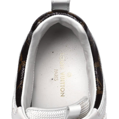 Louis Vuitton Calfskin Monogram Run Away Sneakers 36 White 8 of 9