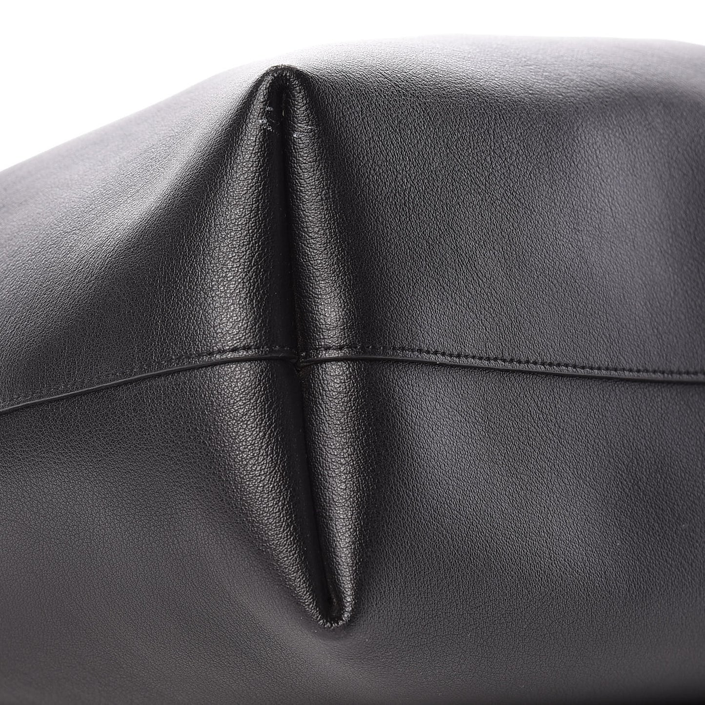 Calfskin Large Shopping Tote Black