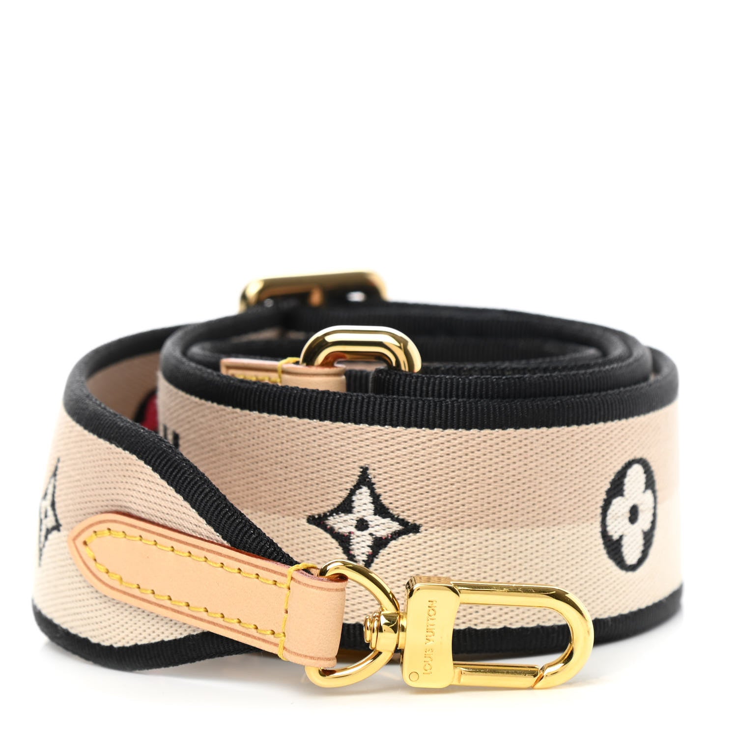 Louis Vuitton Jacquard Speedy Bandouliere 20 Shoulder Strap Black 1 of 4