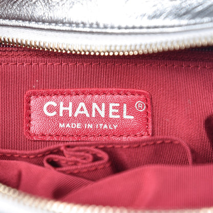 Chanel Metallic Lambskin Calfskin Quilted Medium Gabrielle Hobo Silver 6 of 11