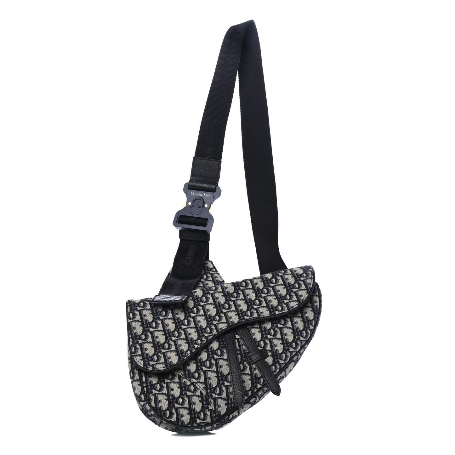 Oblique Mens Saddle Bag Blue