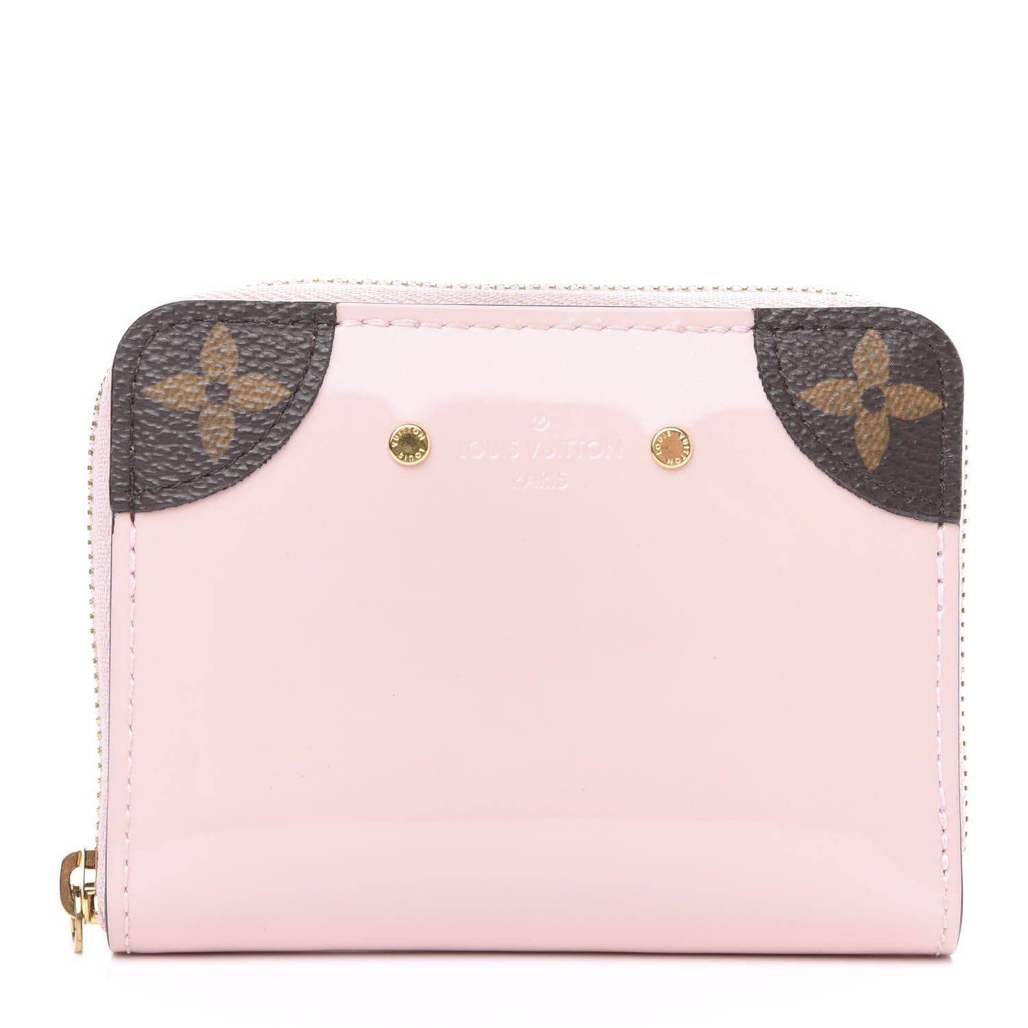 Louis Vuitton Patent Miroir Venice Zippy Coin Purse Rose Ballerine 1 of 6