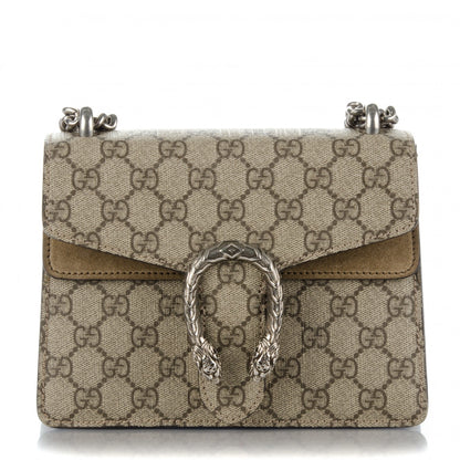 Gucci GG Supreme Monogram Mini Dionysus Shoulder Bag Taupe 1 of 7