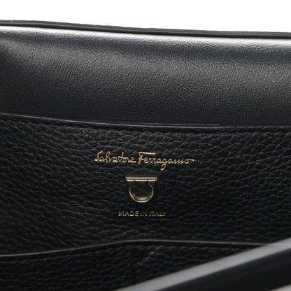 Salvatore Ferragamo Grained Calfskin Trifolio Flap Bag Dune Bone 6 of 14
