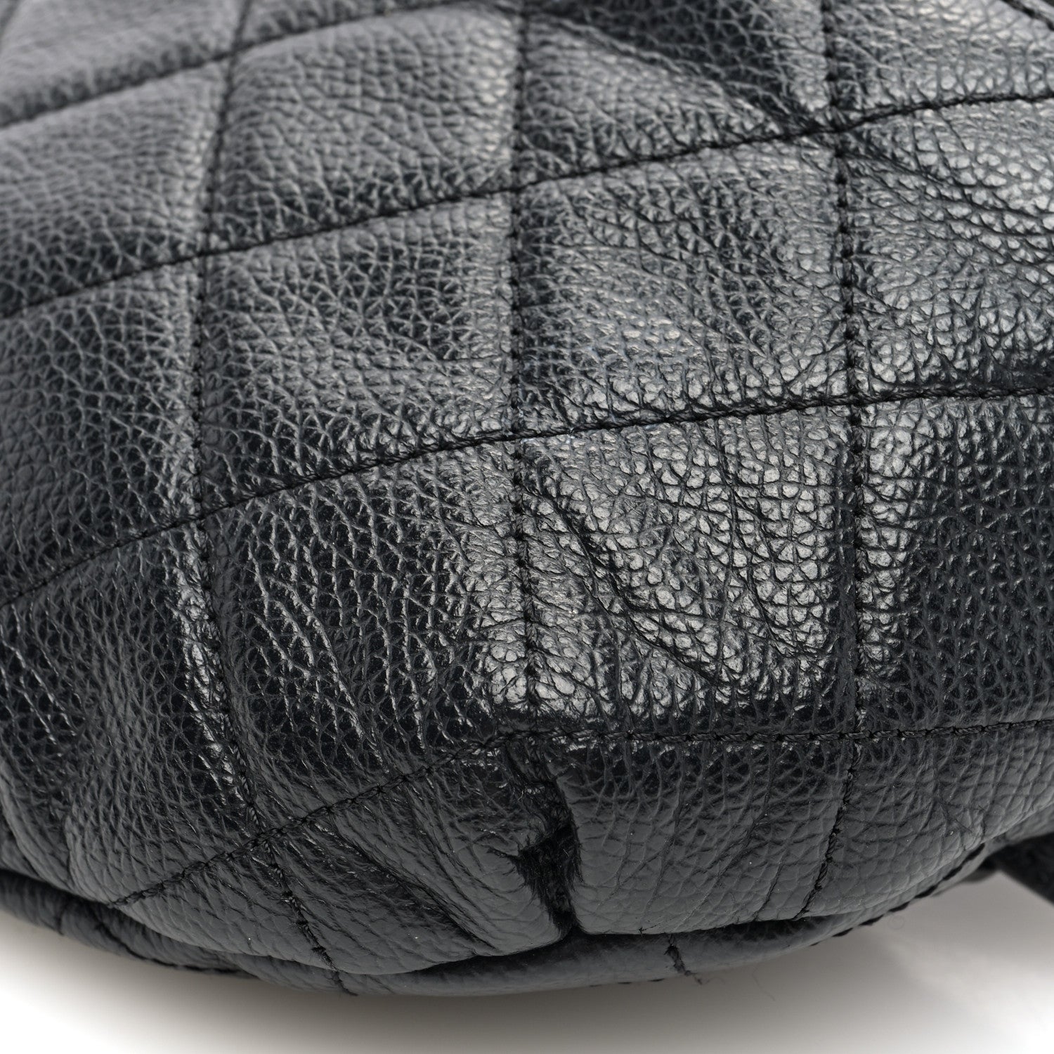 Chanel Grained Calfskin Quilted Waist Belt Bag Black 10 of 10