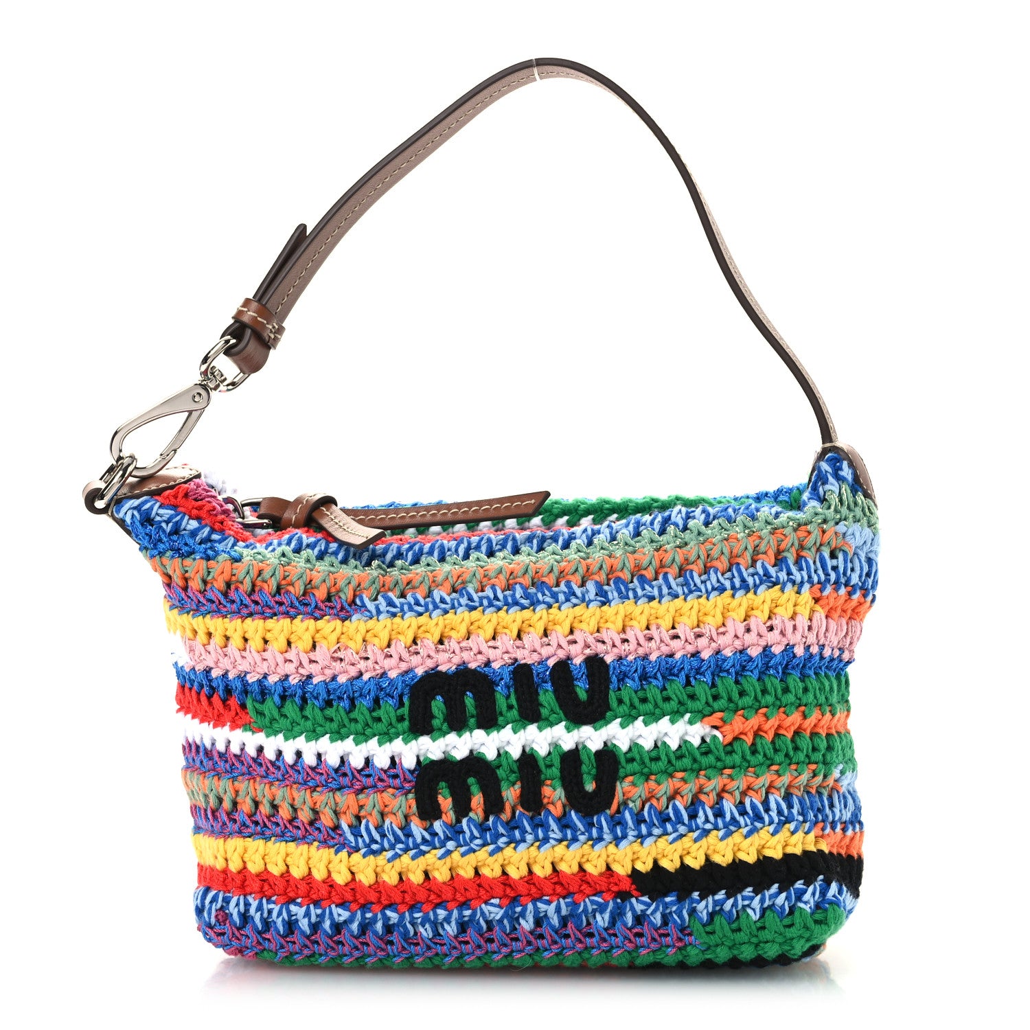 Miu Miu Fabric Crochet Pouch Multicolor 1804678 – FASHIONPHILE