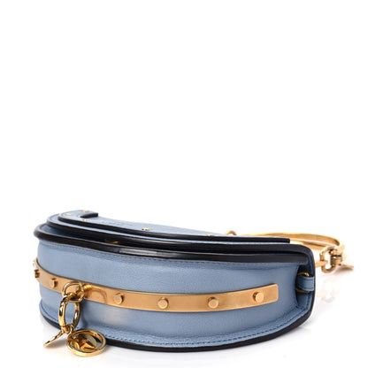 Chloe Calfskin Small Nile Bracelet Minaudiere Bag Washed Blue 7 of 8