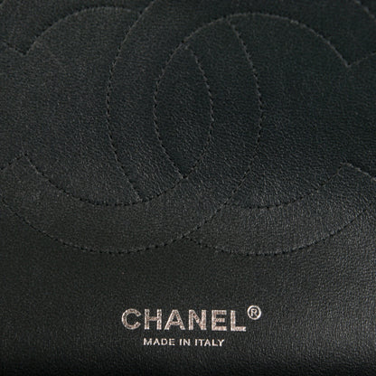 Chanel Crumpled Calfskin Quilted Jumbo Double Flap So Black 8 of 9
