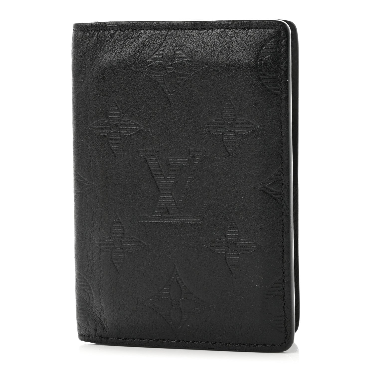 Louis Vuitton Calfskin Monogram Shadow Pocket Organizer Black 1 of 8