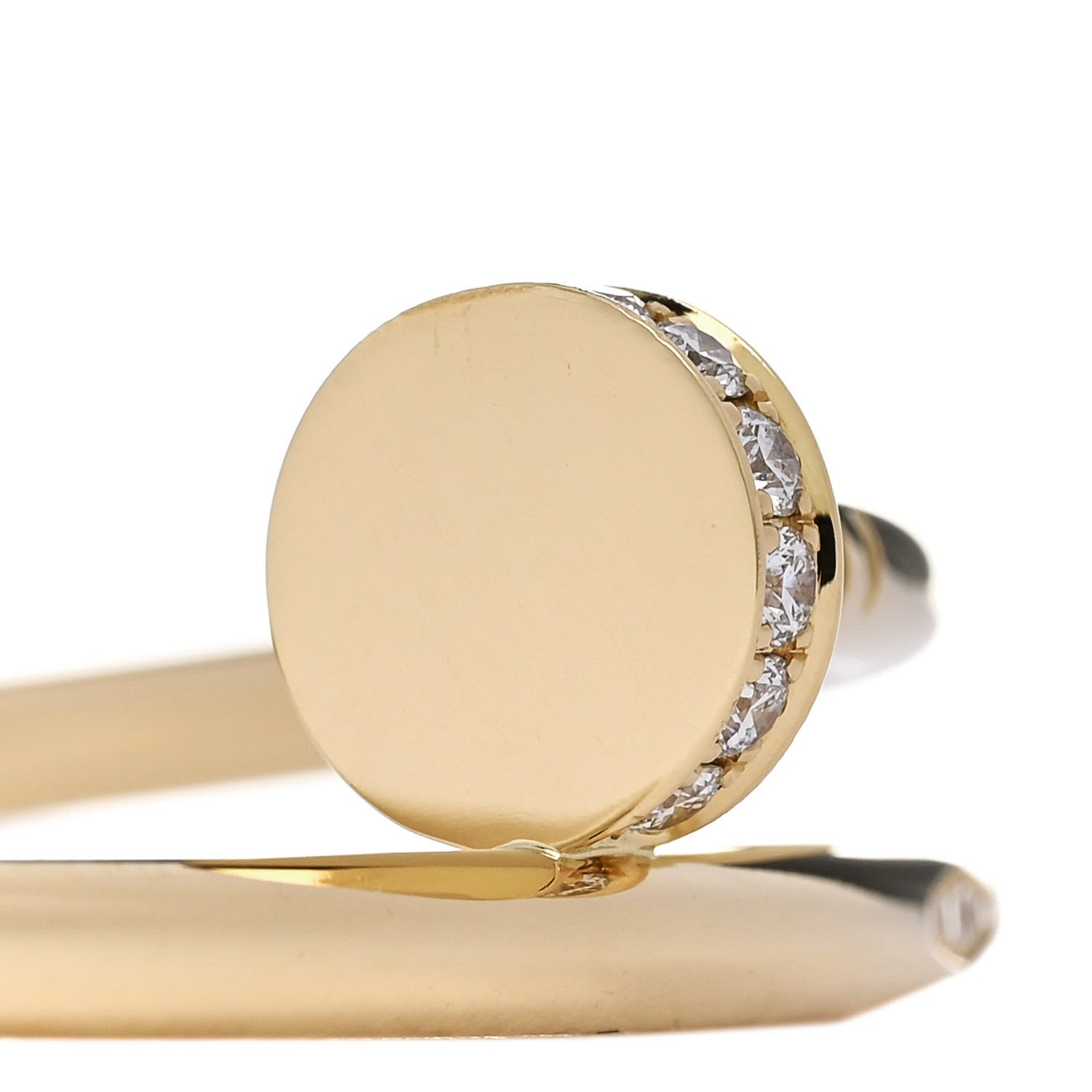 Cartier 18K Yellow Gold Diamond Juste Un Clou Bracelet 16 3 of 5
