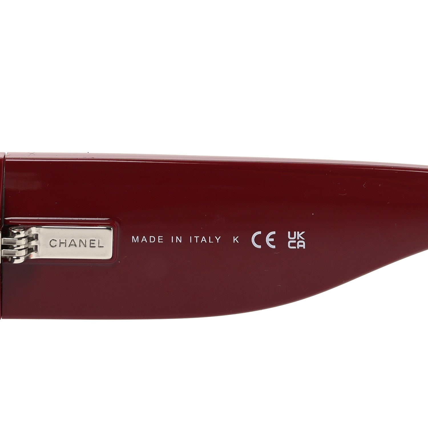Chanel Acetate Cat Eye Sunglasses 6057 Red Blue 5 of 7