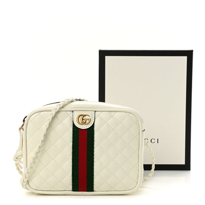 Gucci Calfskin Web Trapuntata Mini Shoulder Bag Off White 11 of 11