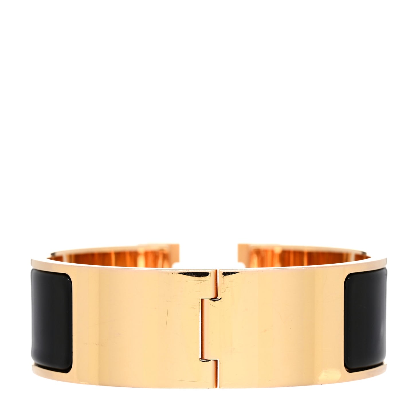 Enamel Wide Clic Clac H Bracelet PM Black