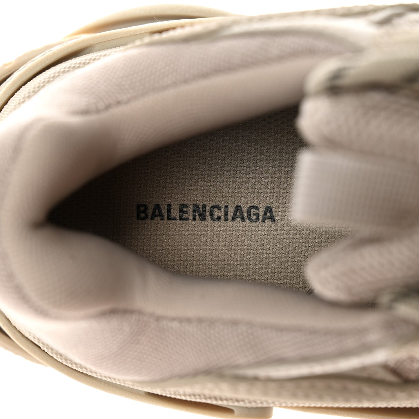 Fabric Mesh Womens Triple S Sneakers 39 Beige