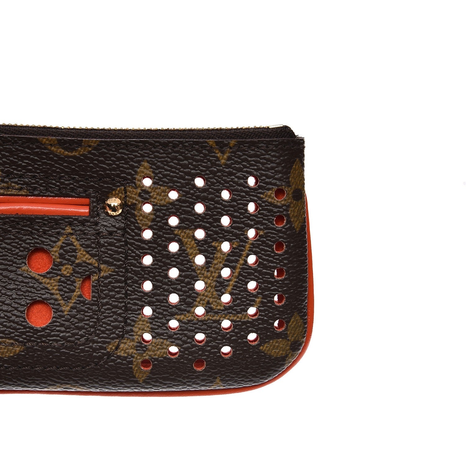 Louis Vuitton Monogram Perforated Key Pouch Orange 5 of 8