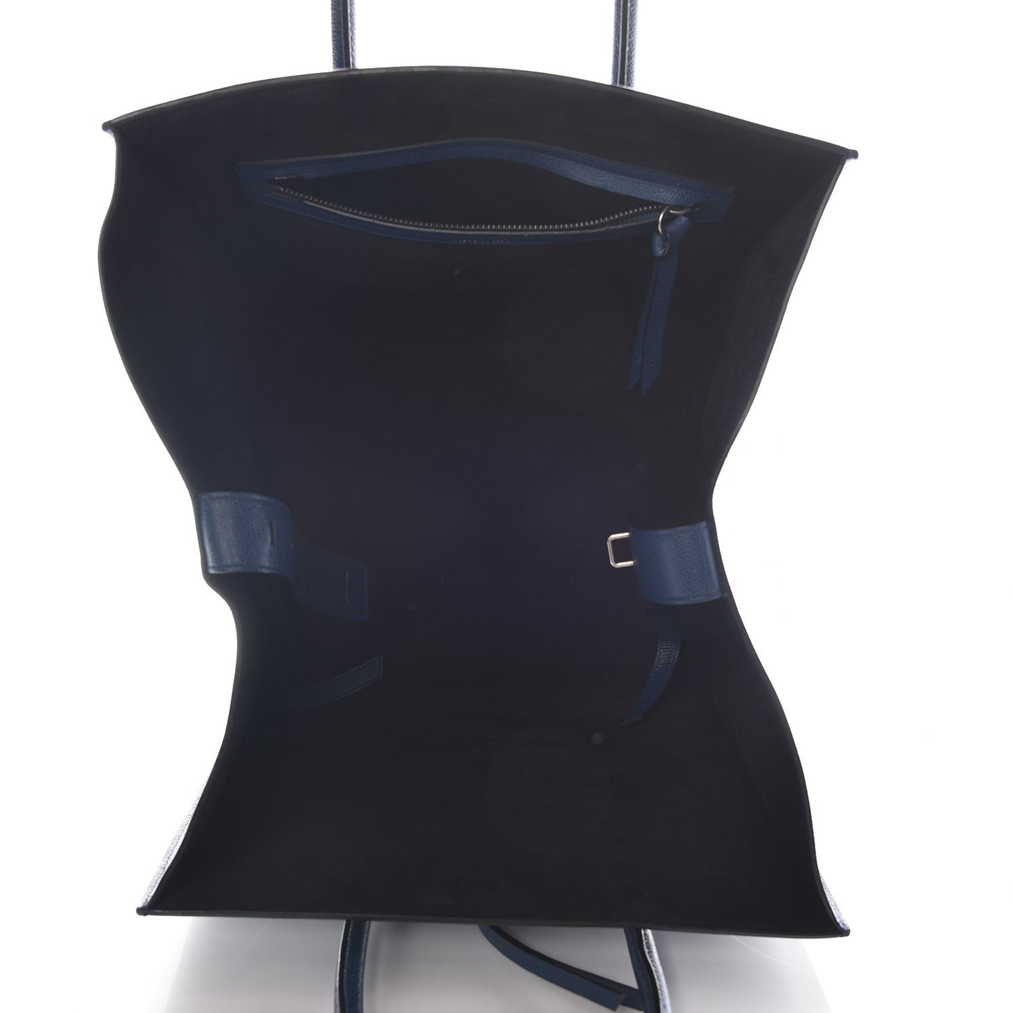 Grained Calfskin Medium Phantom Luggage Indigo