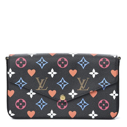 Louis Vuitton Game On Felicie Chain Wallet Black 1 of 8