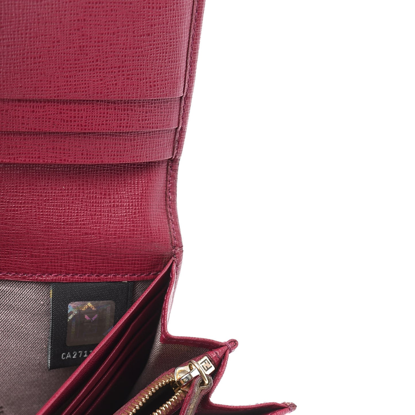 Vitello Elite Continental Wallet Rosso Scuro Ciliegia