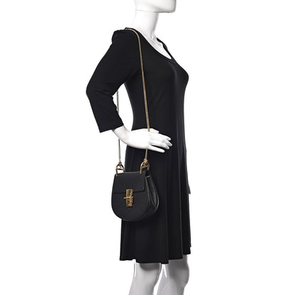 Chloe Grained Lambskin Mini Drew Shoulder Bag Black 2 of 11