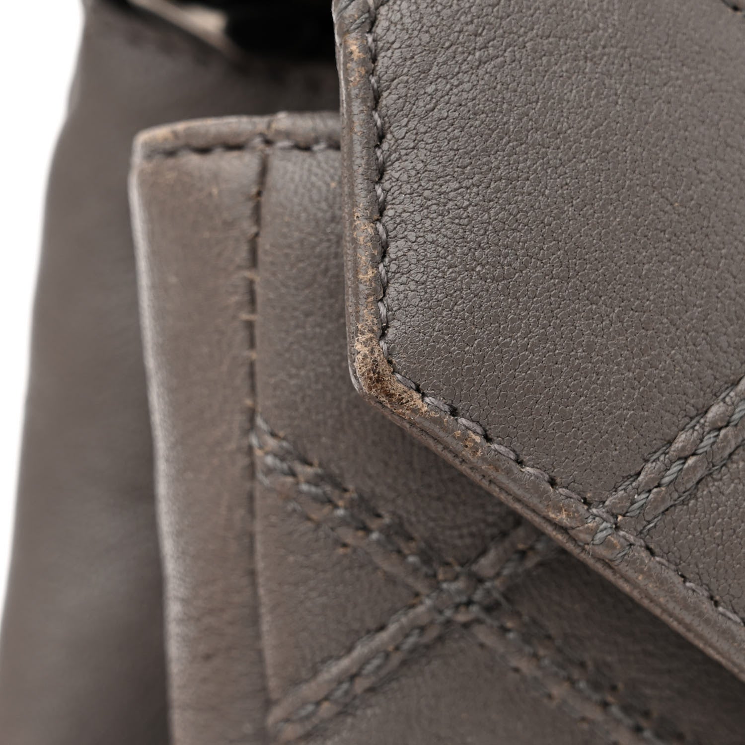 Saint Laurent Calfskin Matelasse Diamond Quilted Monogram Medium College Bag Fog 11 of 11