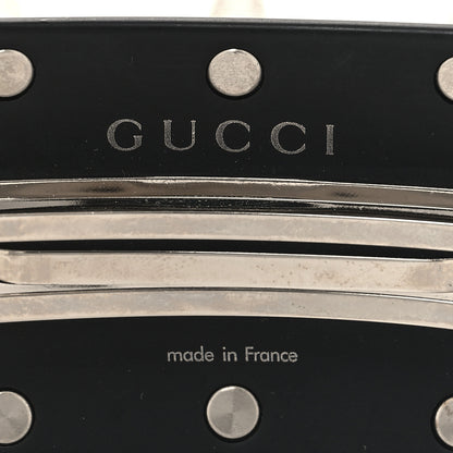 Gucci Resin Spikes Crystal Single Hair Barrette Black 3 of 3