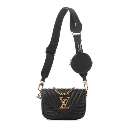 Louis Vuitton Calfskin New Wave Multi Pochette Black 1 of 8