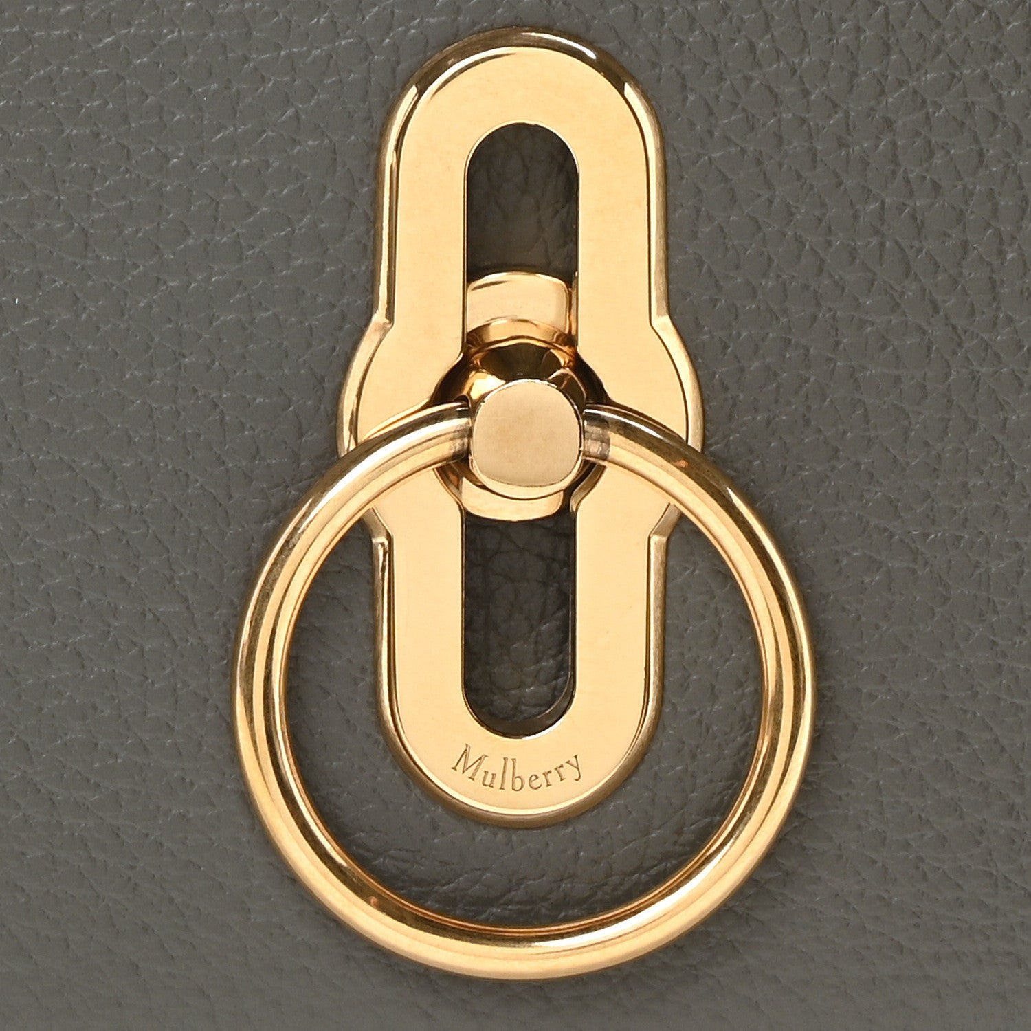 Mulberry Small Classic Grain Calfskin Small Amberley Satchel Charcoal 7 of 9