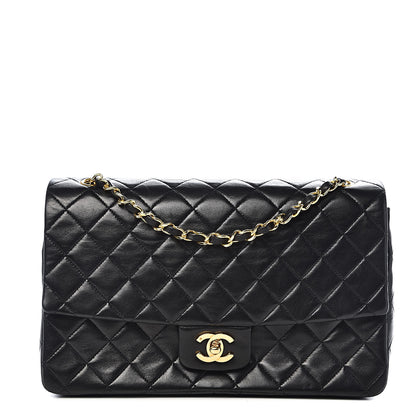 Chanel Lambskin Quilted Medium Single Flap Black 1 of 12