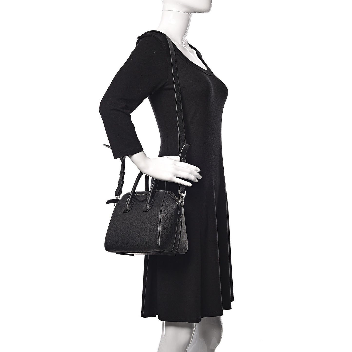 Sugar Goatskin Mini Antigona Black
