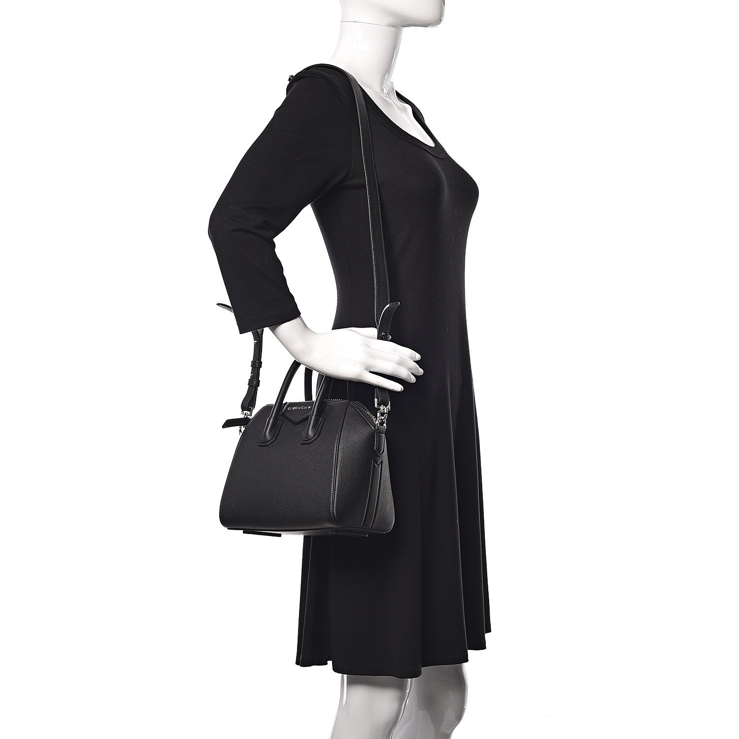 Givenchy Sugar Goatskin Mini Antigona Black 2 of 9