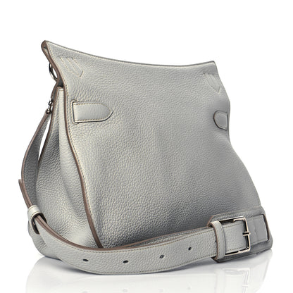 Hermes Taurillon Clemence Jypsiere 34 Gris Perle 3 of 11