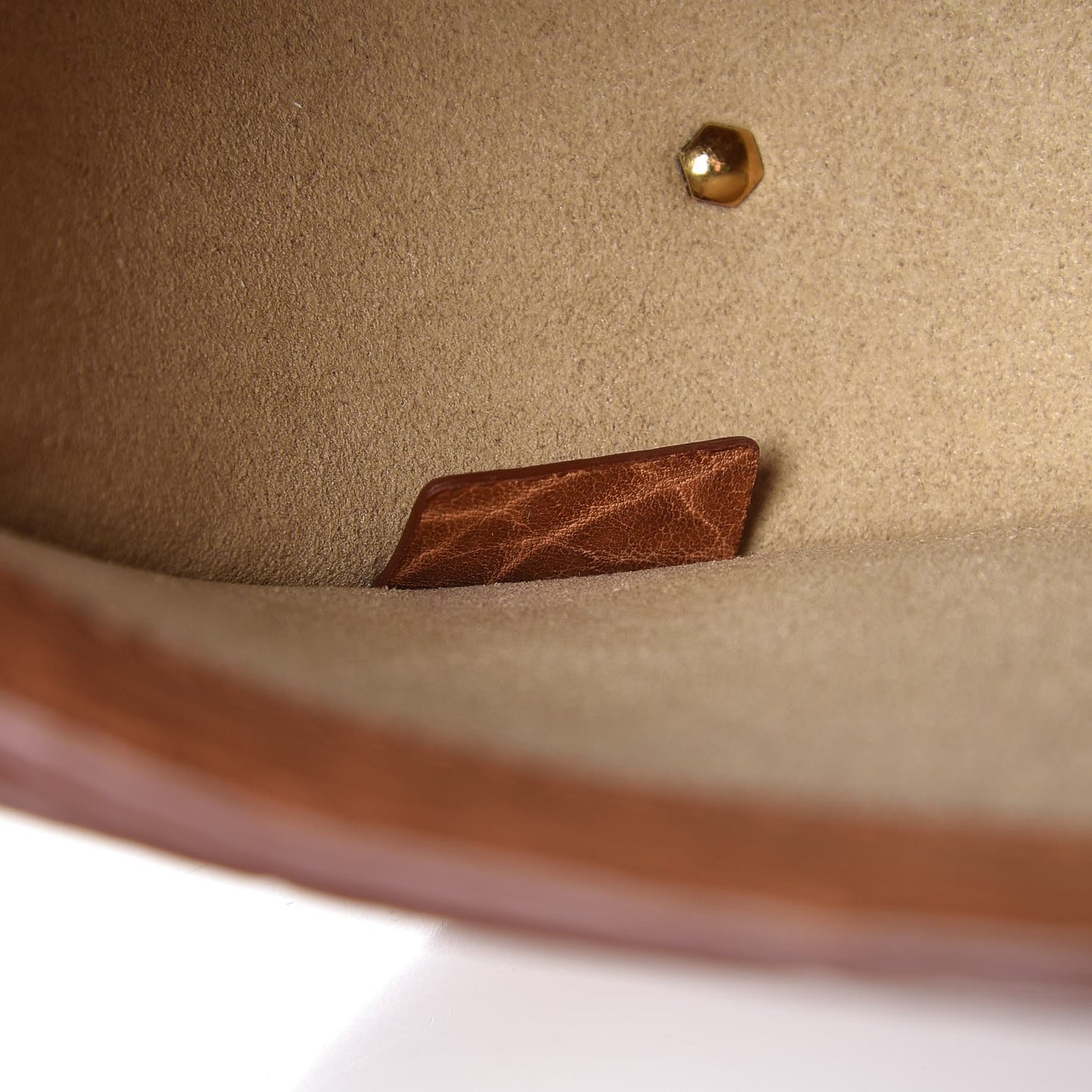 Bullhide Calfskin Mini Infinity Saddle Bag Cognac