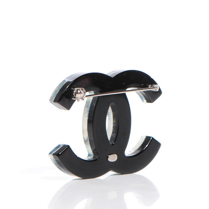 Chanel Resin Lace CC Pin Brooch Blue 3 of 5