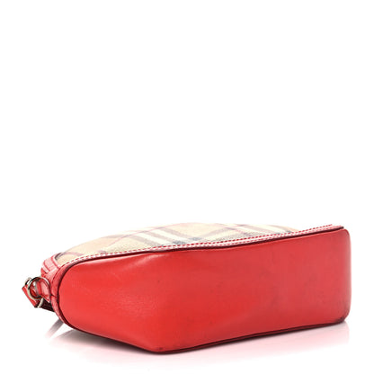 Burberry Haymarket Check Mini Orchard Crossbody Military Red 4 of 13