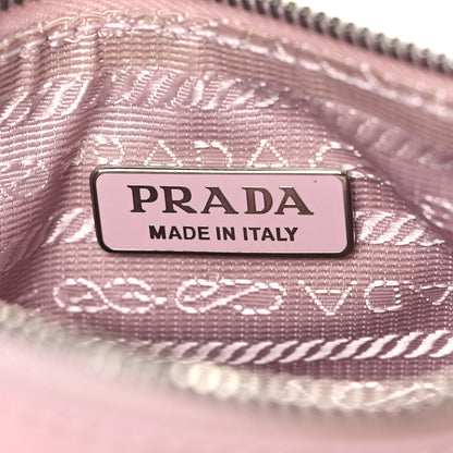 Prada Sequin Mesh Small Tote Bag Pink 8 of 13